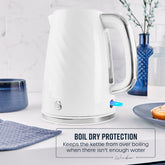 Swan Windsor 1.7L Textured White Kettle Swan Windsor 1.7L Textured White Kettle