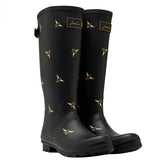 Joules Full Leg Bee Black Wellies Joules Full Leg Bee Black Wellies