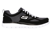 Skechers Men's Flex Burns Agoura Black Trainers Skechers Men's Flex Burns Agoura Black Trainers
