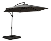 Royalcraft Grey 3m Standard Cantilever Powder Coated Parasol with Cross Stand Royalcraft Grey 3m Standard Cantilever Powder Coated Parasol with Cross Stand