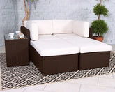 Royalcraft Berlin Brown 4 Seater 5 Piece Multi Setting Relaxer Set Royalcraft Berlin Brown 4 Seater 5 Piece Multi Setting Relaxer Set