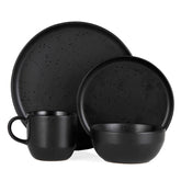 Luna 16 Piece Black Dinnerware Set Luna 16 Piece Black Dinnerware Set