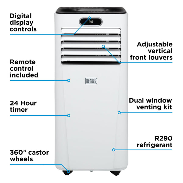 Black and Decker 3 in 1 24hr Timer Smart Air Conditioner