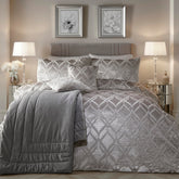 Soiree Belfort Silver Duvet Cover Set Soiree Belfort Silver Duvet Cover Set