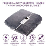 Fleece Electric Grey Over Blanket Fleece Electric Grey Over Blanket