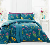 Dreams & Drapes Teal Ingrid Duvet Cover Set Dreams & Drapes Teal Ingrid Duvet Cover Set