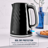 Swan Windsor 1.7L Textured Black Kettle Swan Windsor 1.7L Textured Black Kettle