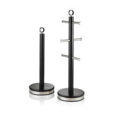 Black Towel Pole and Mug Tree Set Black Towel Pole and Mug Tree Set