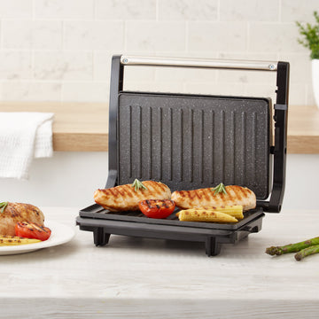 Tower Cerastone and Stainless Steel Panini grill