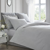 Appletree Boutique 200 Thread Piped Silver Duvet Cover Set Appletree Boutique 200 Thread Piped Silver Duvet Cover Set