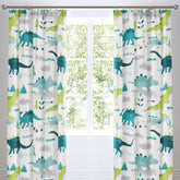 Bedlam Dinosaur Glow in the Dark Multicoloured Curtains Bedlam Dinosaur Glow in the Dark Multicoloured Curtains