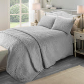 Serene Luana Silver Duvet Cover Set Serene Luana Silver Duvet Cover Set