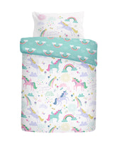 Bedlam Rainbow Unicorn Pattern Duvet Cover Set Bedlam Rainbow Unicorn Pattern Duvet Cover Set