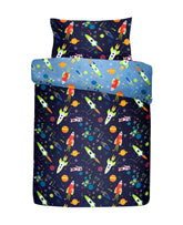 Bedlam Blue Supersonic Glow in the Dark Duvet Cover Set Bedlam Blue Supersonic Glow in the Dark Duvet Cover Set