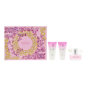 Versace Bright Crystal 3pc Gift Set