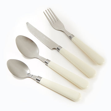 At Home Essentials Cutlery Set 16pc - Cream