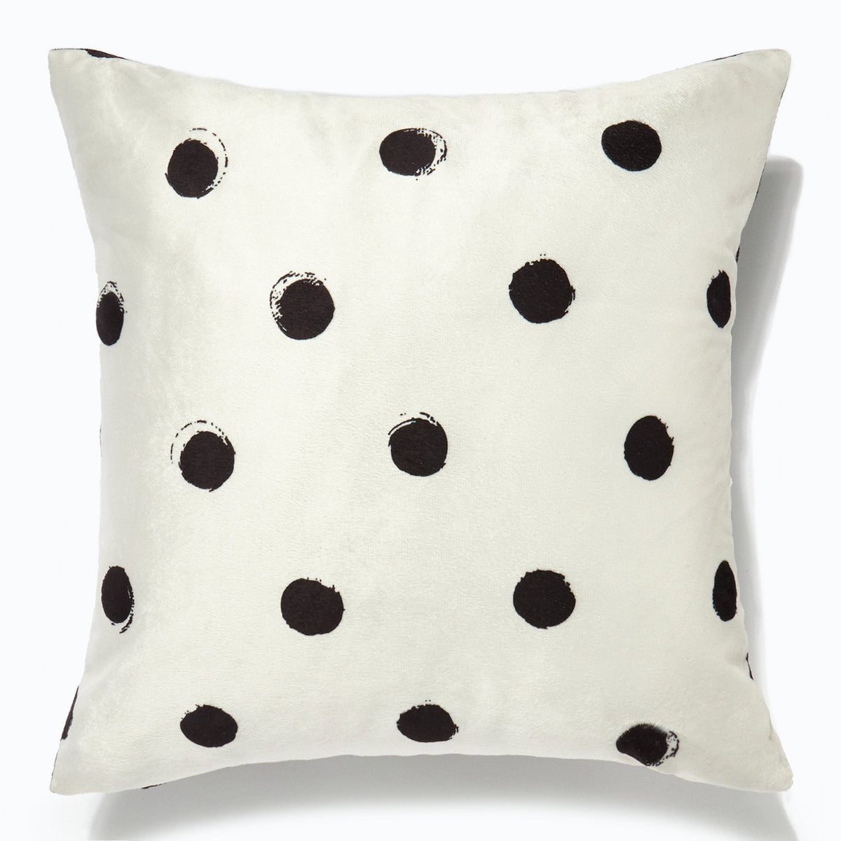 Black and white polka dot on sale pillows