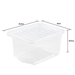 Wham Crystal 28L Box & Lid - Pack of 5
