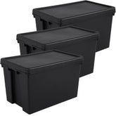 Pack of 3 Wham Bam 62L Heavy Duty Recycled Box with Lid Pack of 3 Wham Bam 62L Heavy Duty Recycled Box with Lid