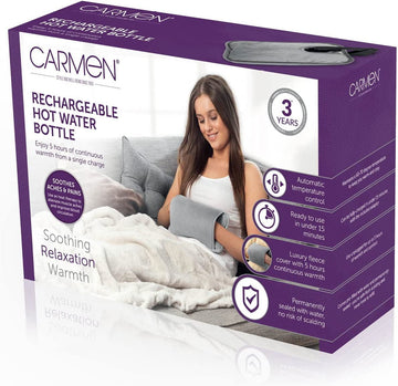 Carmen Rechargeable Hot Water Bottle Grey