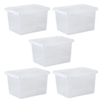 Wham Crystal 25L Box & Lid - Pack of 5