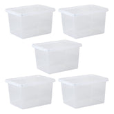 Pack of 5 Wham Crystal 25L Box and Lid Pack of 5 Wham Crystal 25L Box and Lid