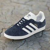 Adidas Gazelle Men's Navy & White Trainers Adidas Gazelle Men's Navy & White Trainers