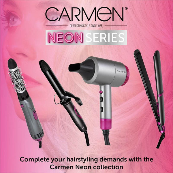 Carmen Neon 4 in 1 Hair Brush