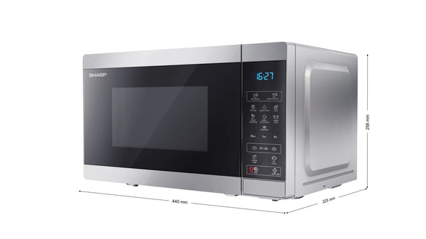 Sharp 20L Solo Digital Microwave - Silver
