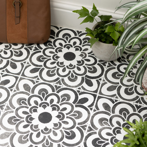 How To: Paint & Stencil Tiles