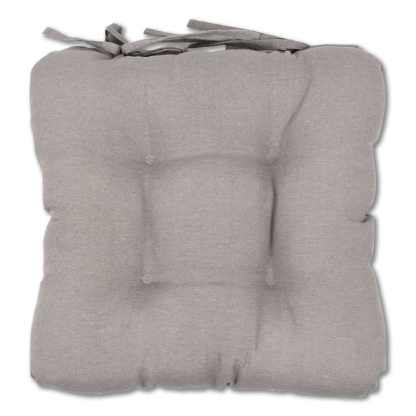 Plain Grey Seat Pad 2pk