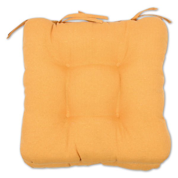 Plain Ochre Seat Pad 2pk