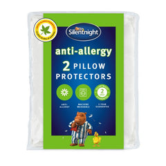 Silentnight Pack of 2 Anti Allergy Pillow Protectors
