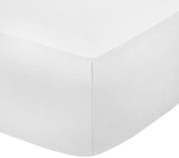 At Home Supersoft Fitted Sheet - White