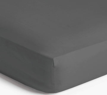 At Home Supersoft Fitted Sheet - Charcoal