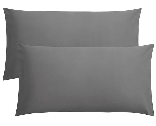 At Home Supersoft Housewife Pillow Case - Charcoal