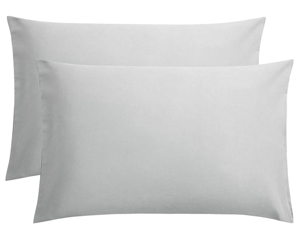 At Home Supersoft Housewife Pillow Case - Silver