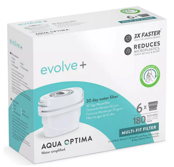 Aqua Optima Evolve Plus Water Filters - 6pk