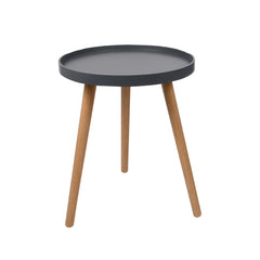 Grey and Oak Tray Side Table