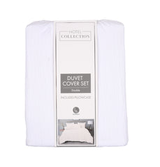 Hotel Collection Muslin White Double Duvet Set