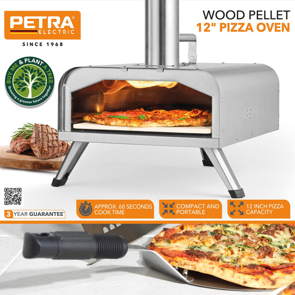 Petra 12 Inch Wood Pellet Pizza Oven