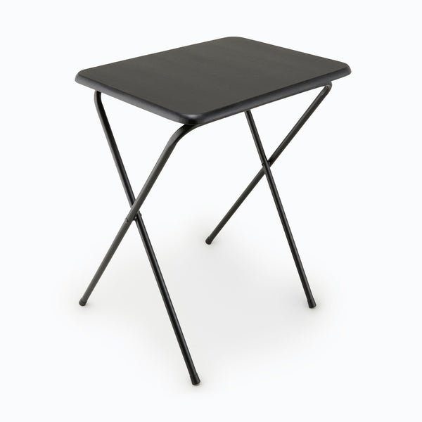 At Home Folding Tray Table Black