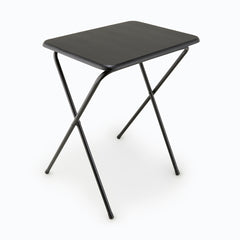 At Home Black Folding Tray Table