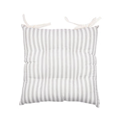 Pack of 2 Grey Striped Seat Pads