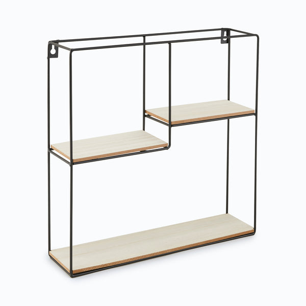 At Home Multi Section Shelf Black