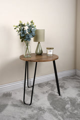 Industrial Pin Side Table