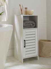 Bathroom White Storage Cabinet