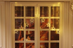 200 Warm White LED Star Curtain