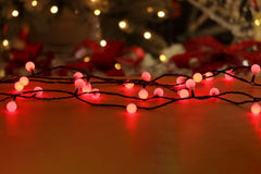 LED Red Berry Christmas String Lights