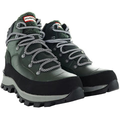 Hunter Men's Explorer Black/Grey Leather Boots